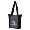 Heathered Fun Tote Bag - Black with Gray