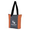 Heathered Fun Tote Bag - Orange with Gray