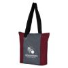 Heathered Fun Tote Bag - Red with Gray