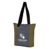 Heathered Fun Tote Bag - Green with Gray