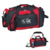 Deluxe Sports Duffel Bag - Red with Black Trim