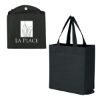 Non-woven Foldable Shopper Tote Bag - Black