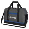 Tribeca Duffel Bag - Gray with Royal Blue