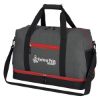 Tribeca Duffel Bag - Gray with Red