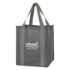 Heathered Non-woven Shopper Tote Bag - Gray with Gray