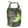 Camo Waterproof Dry Bag - Camo with Lime Green