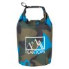 Camo Waterproof Dry Bag - Camo with Royal Blue