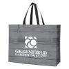 Chalet Laminated Non-woven Tote Bag - Woodtone Gray