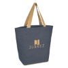 Marketplace Jute Tote Bag - Navy