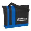 Tri-band Tote Bag - Black with Royal Blue