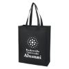 Matte Laminated Non-woven Shopper Tote Bag - Black