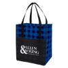 Northwoods Laminated Non-woven Tote Bag - Black with Blue