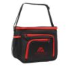 Carson Cooler Lunch Bag - Black with Red