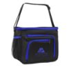 Carson Cooler Lunch Bag - Black with Royal Blue