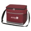 Carter Quilted Cooler Bag - Red with Gray Accent