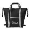 Express Lunch Expandable Cooler Bag - Black with White