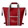 Express Lunch Expandable Cooler Bag - Red with White