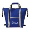 Express Lunch Expandable Cooler Bag - Royal Blue with White