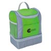 Two-tone Cooler Lunch Bag - Lime Green With Gray Accents