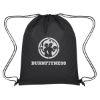 Drawstring Cooler Sports Pack - Black