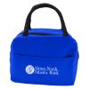 Watson Water Resistant Lunch Bag - Black with Royal Blue