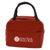 Watson Water Resistant Lunch Bag - Black with Red