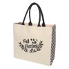 Catalina Cotton Canvas Tote Bag - Natural with Black