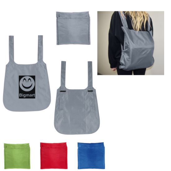 Convertible Ripstop Tote Bag Backpack