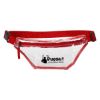 Clear Choice Fanny Pack - Clear with Red Trim