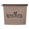 Reusable Food Bag With Plastic Slider - Charcoal