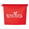 Reusable Food Bag With Plastic Slider - Red