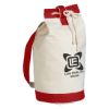 Schooner Cotton Canvas Tote Bag - Natural with Red Trim