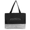 Heritage Quilted Tote Bag - Black with Gray