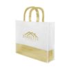 Flair Metallic Accent Non-woven Tote Bag - Gold