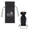 Wine Bottle Non-woven Gift Bag - Black