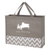 Zigzag Non-woven Tote Bag - Gray