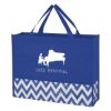 Zigzag Non-woven Tote Bag - Royal Blue