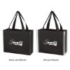 Reflective Shopper Laminated Reflective Non-woven Shopper Bag - Black