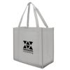 Reflective Shopper Reflective Large Non-woven Grocery Tote Bag - Gray