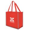 Reflective Shopper Reflective Large Non-woven Grocery Tote Bag - Red