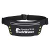 Running Belt With Safety Strip And Lights - Black