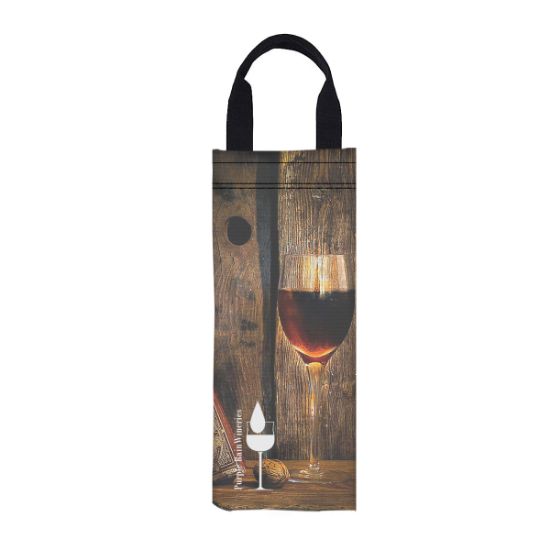 6 W X 16 H Canvas Wine Bag