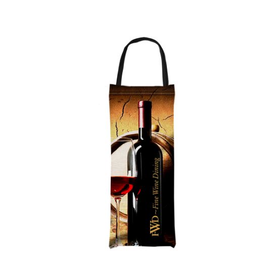 6" W X 16" H Polyester Wine Bag