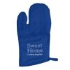 Quilted Cotton Canvas Oven Mitt - Royal Blue