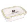 Fresh Prep Square Glass Food Container - Lime Green