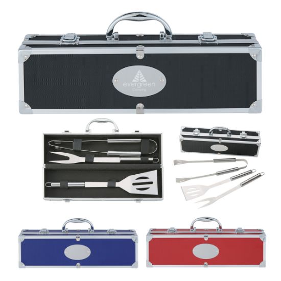 Bbq Set In Aluminum Case