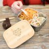 Sophisticate Stainless & Bamboo Bento Box 2