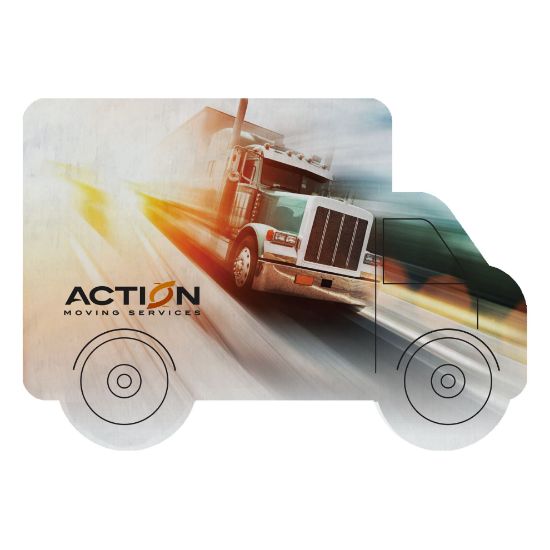 Coaster-trk Dye Sublimated Truck Shaped Coaster