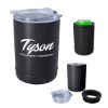 2-in-1 Copper Insulated Beverage Holder and Tumbler - Black