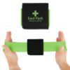 Travel Trainer Resistance Band - Black with Lime Green